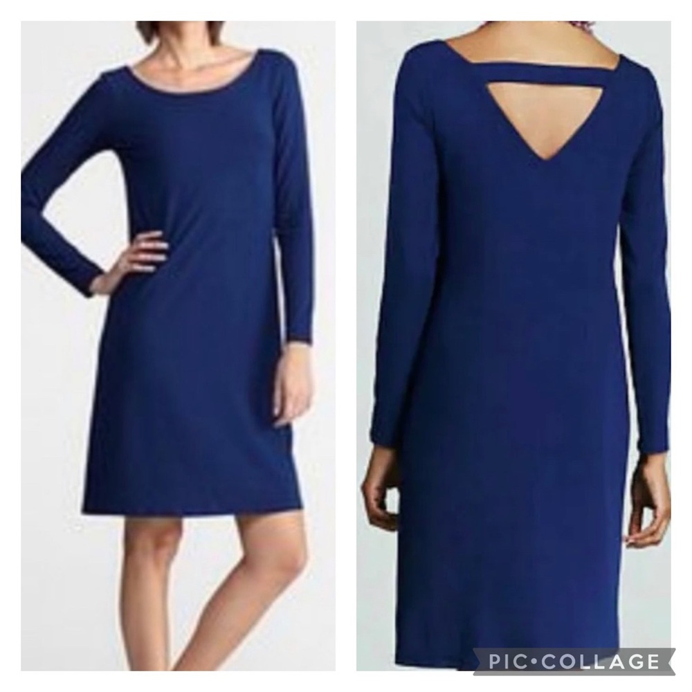 Eileen Fisher Cut Out Back Shift Dress Size Large